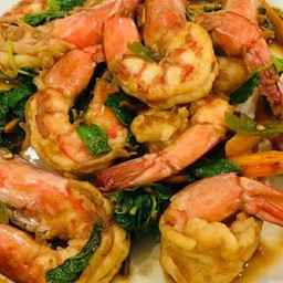 กะเพราทะเล (กุ้ง,หมึก,หอยนิวซีแลนด์)