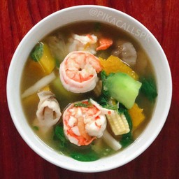 แกงเลียงกุ้งสด