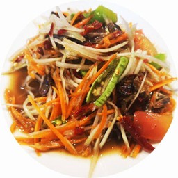 [อร่อยซ่ากับโค้ก] ตำปูจืด +  โค้ก ออริจินัล (ขวด) 