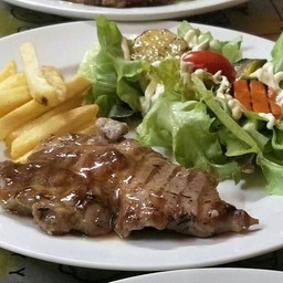 สเต็กหมูสันคอ