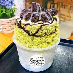 บิงซูชาเขียวบราวนี่