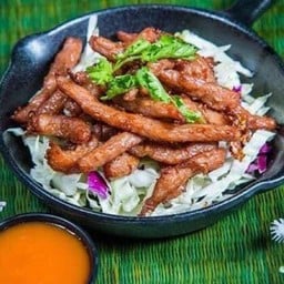 หมูทอดแดดเดียว