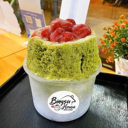 บิงซูชาเขียวสตอเบอร์รี่