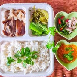 ข้าวขาหมู (อายุน้อย ร้อยกิโล)