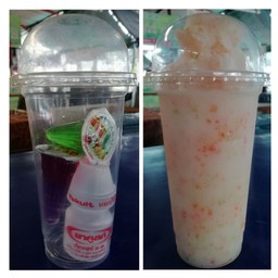นมเปรี้ยว+ปีโป้ ปั่น