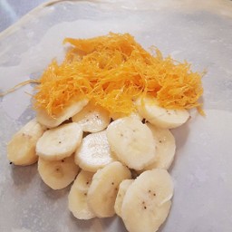 โรตี ฝอยทอง กล้วย