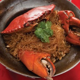 ปูดำอบวุ้นเส้น