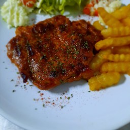 สเต็กหมูสไปซี่