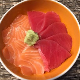 Salmon +Tuna Don &Soup