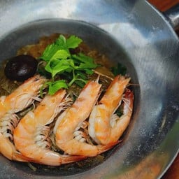 กุ้งอบวุ้นเส้น(กุ้งขาวเล็ก)