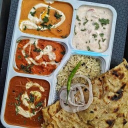 Daal makhni - Daal tadka - Mix vegetable Masala - pulao - 1 paratha and raita