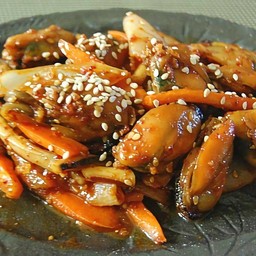 Spicy stir fried MUSSEL หอยแมลงภู่เผ็ด