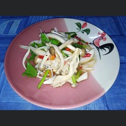 ยำเห็ดรวมหมูสับ
