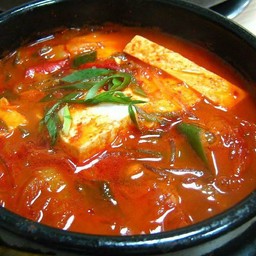 Kimchi Soup with Rice ซุปกิมจิ + ข้าวเปล่า