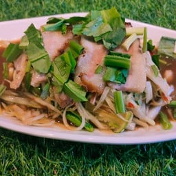 ตำคอหมูย่าง