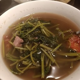 จอผักปลังแหนม