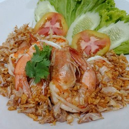 ข้าวกุ้งกระเทียม