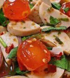 ยำหมูยอใข่แดงเค็ม