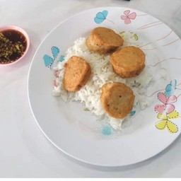 ข้าวหมูยอดทอด