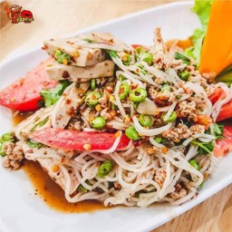 ยำขนมจีน Rice noodles with spicy thai style salad