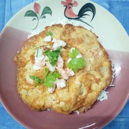 ข้าวไข่เจียวกุ้งสับ