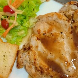 สเต๊กไก่ (อกไ่ก่)
