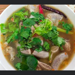 ต้มแซ่บกระดูกหมูอ่อน+ใส้