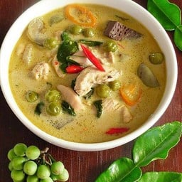 แกงเขียวหวานไก่ (กับข้าว)