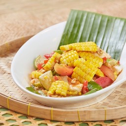 ตำข้าวโพด ไข่เค็ม