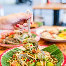 ตำกุ้งสด