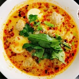 ต้มยำหมูเด้งๆเต้าหู้ไข่น้ำข้น