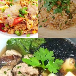 ข้าวผัด+ต้มจืด