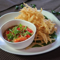 ตำมะละกอทอด