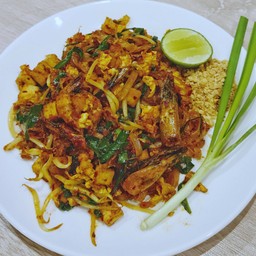 ผัดไทยกุ้งโสด