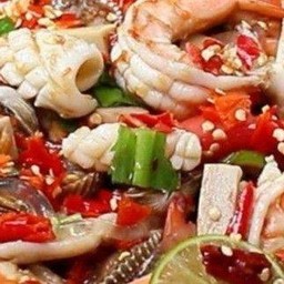 กุ้งลวกทะเลซีฟู๊ด