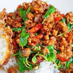 ข้าวกระเพราหมูสับ