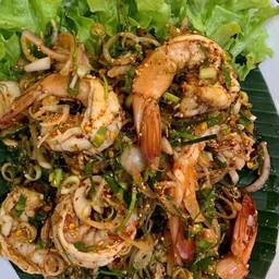 ลาบกุ้งสด