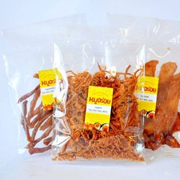 หมูฝอย หมูสวรรค์ หมูแดดเดียว 3 ถุง