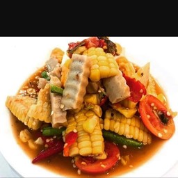 ตำข้าวโพดหมูยอ