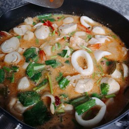 ต้มยำปลาหมึกข้น