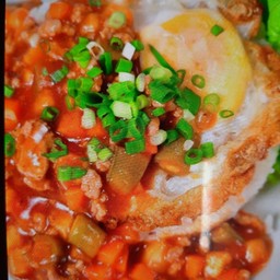 ไข่ระเบิด ซอสเป็นกับข้าว