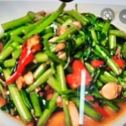 ผักบุ้งไฟแดง เป็นกับข้าว