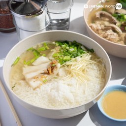 ข้าวต้มปลากระพง น้ำซุปหอมหวาน