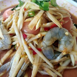 ตำกุ้งสด