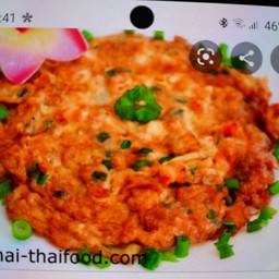 ไข่เจียวกุ้งสับเป็นกับข้าว