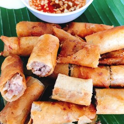 ปอเปี๊ยะทอดเนื้อปู+หมู ไม่ใช่ปูล้วนนะคะ ชุดใหญ่