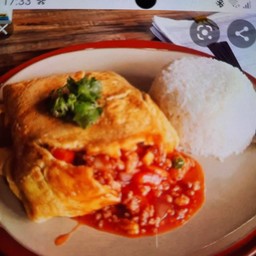 ไข่ยัดไส้ราดข้าว