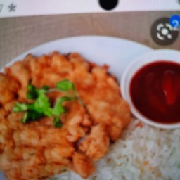 ไข่เจียวหมูสับราดข้าว