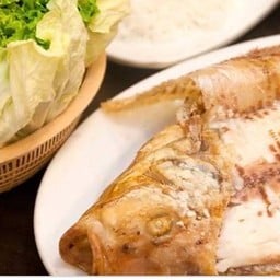 เมี่ยงปลาทับทิมเผา