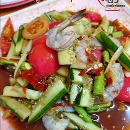 ตำแตงกุ้งสด